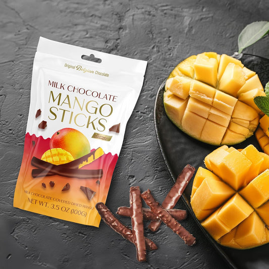 milk chocolate covered mango