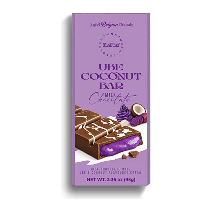 BeeMax Ube Coconut Milk Chocolate Bar 3.36oz (95g)