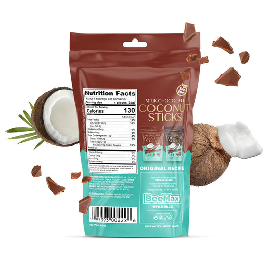 Milk Chocolate Covered Coconut Sticks – Gourmet Snack