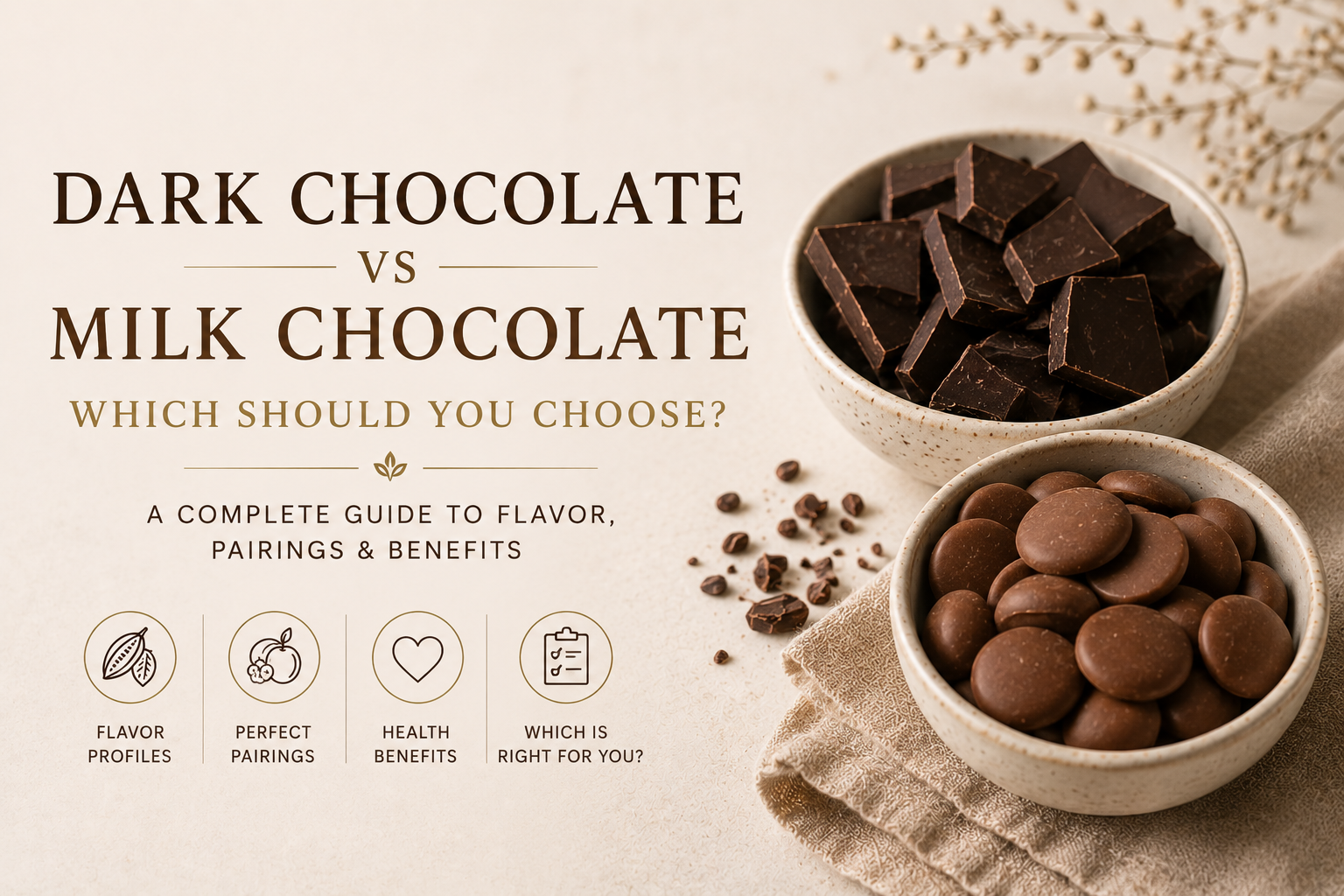 Dark Chocolate vs Milk Chocolate: Which Should You Choose?