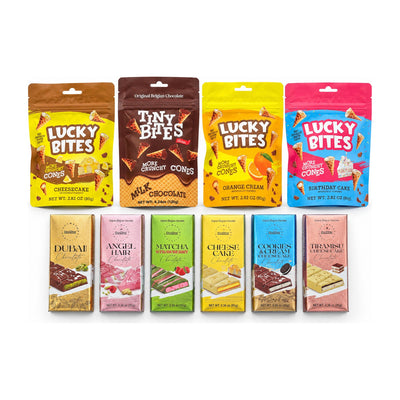 BeeMax Lucky Bites & Angel Hair Chocolate Variety Pack (10 Items): everything in the box