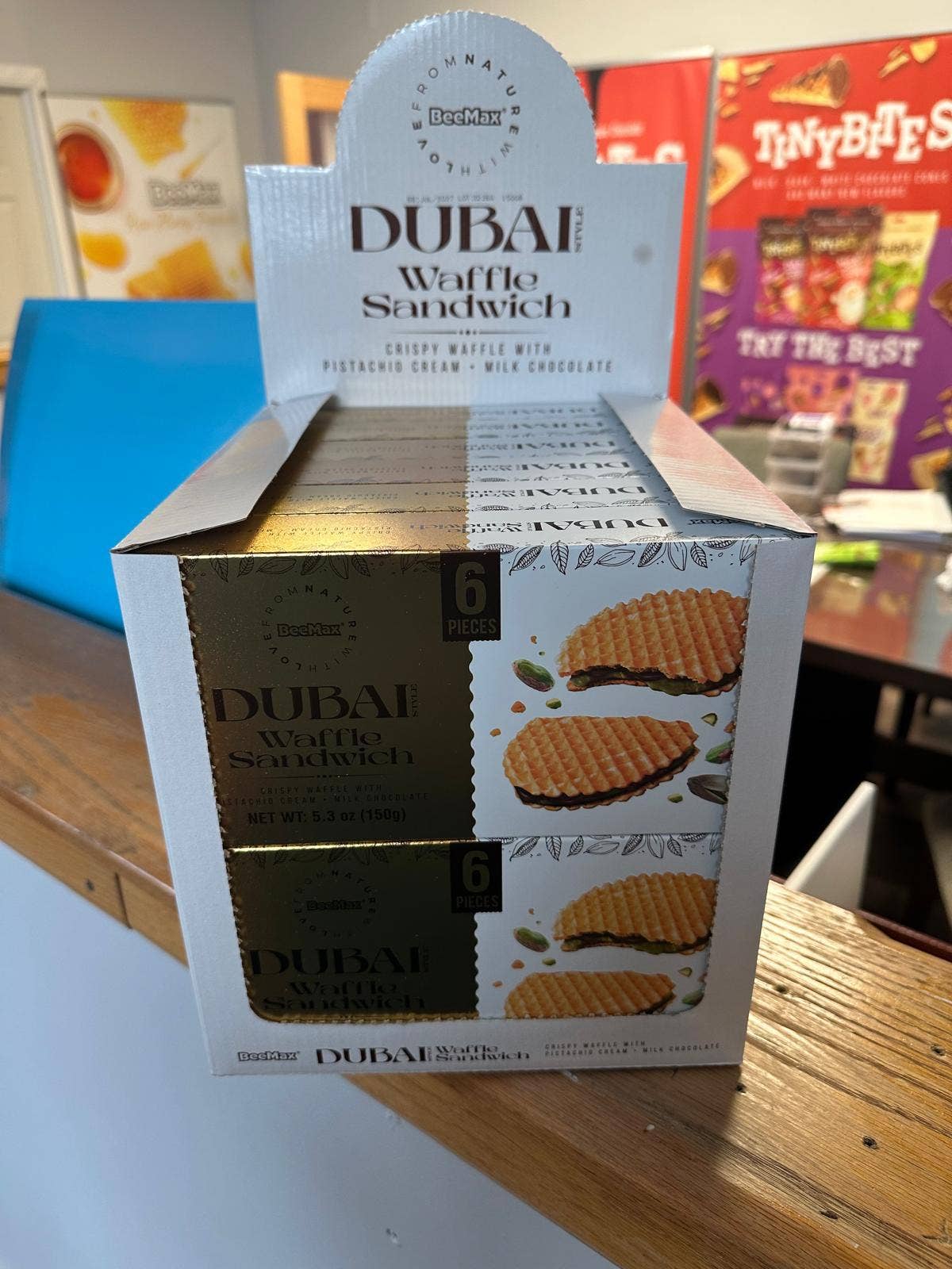 Beemax Dubai Style Waffle Sandwich 5.3oz (150g) Box - image 2