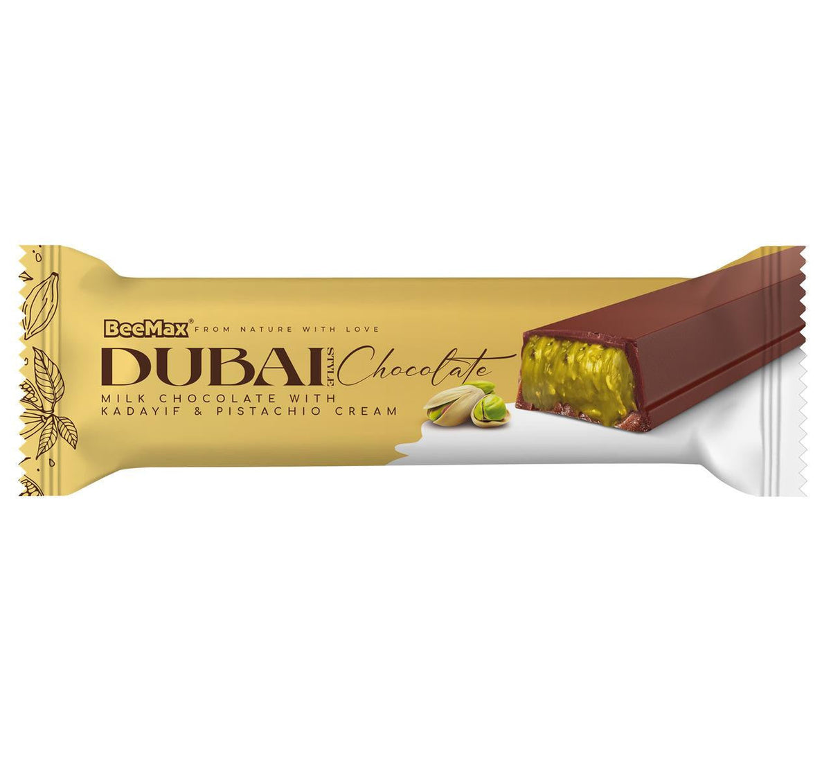Beemax Dubai Style Chocolate Mini Bar 1.24oz (35g)