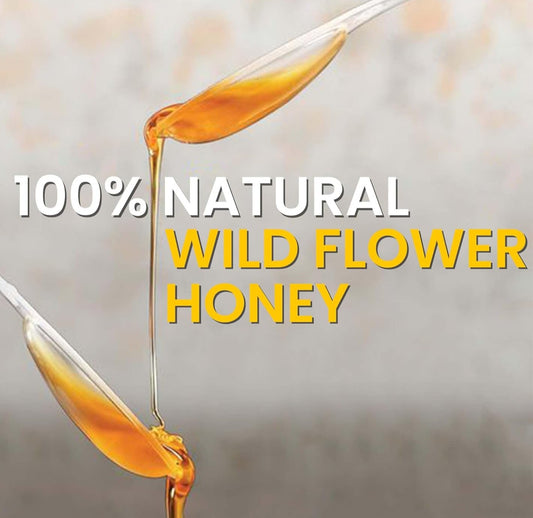 Natural wildflower honey
