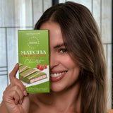 Matcha Strawberry Cream Dubai Style Chocolate Bar, Made with Original Belgian, Ideal for Gift or Special Occasions, 7 oz