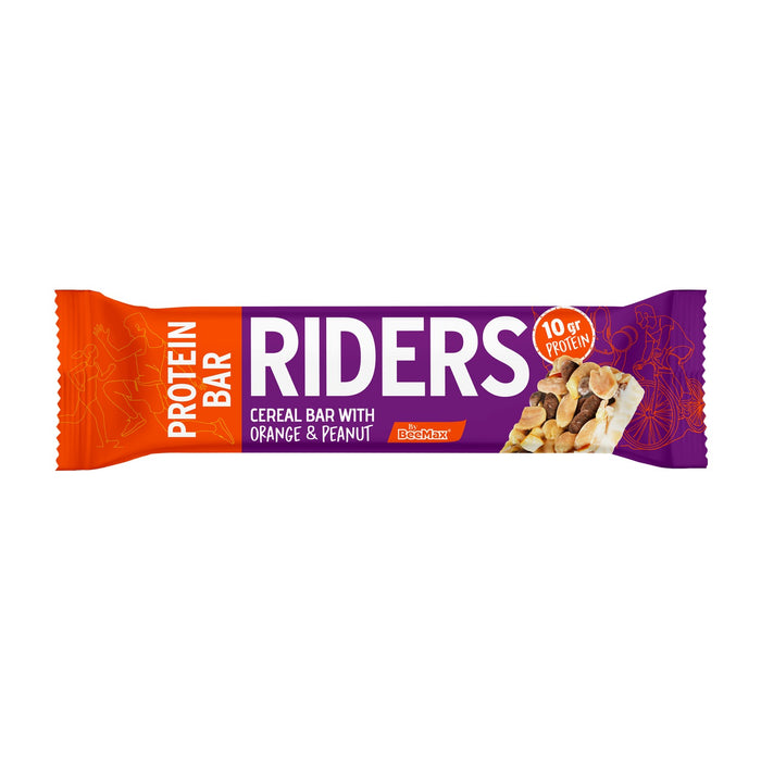 Riders Protein Cereal Bar With Nuts (24 Pack)