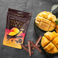 dark chocolate covered mango