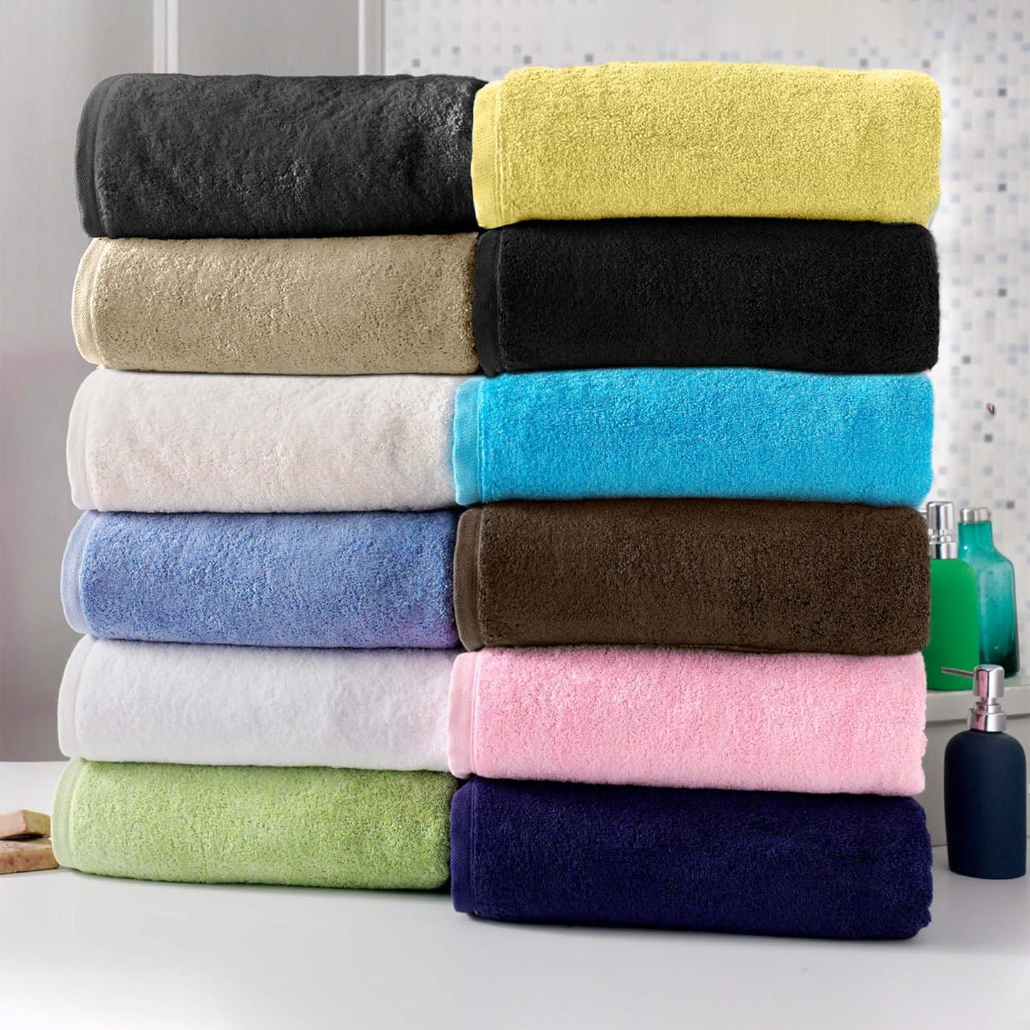 Luxury Turkish Cotton Jumbo Bath Sheet 40x80" – Soft, Absorbent, Premium Quality Towel