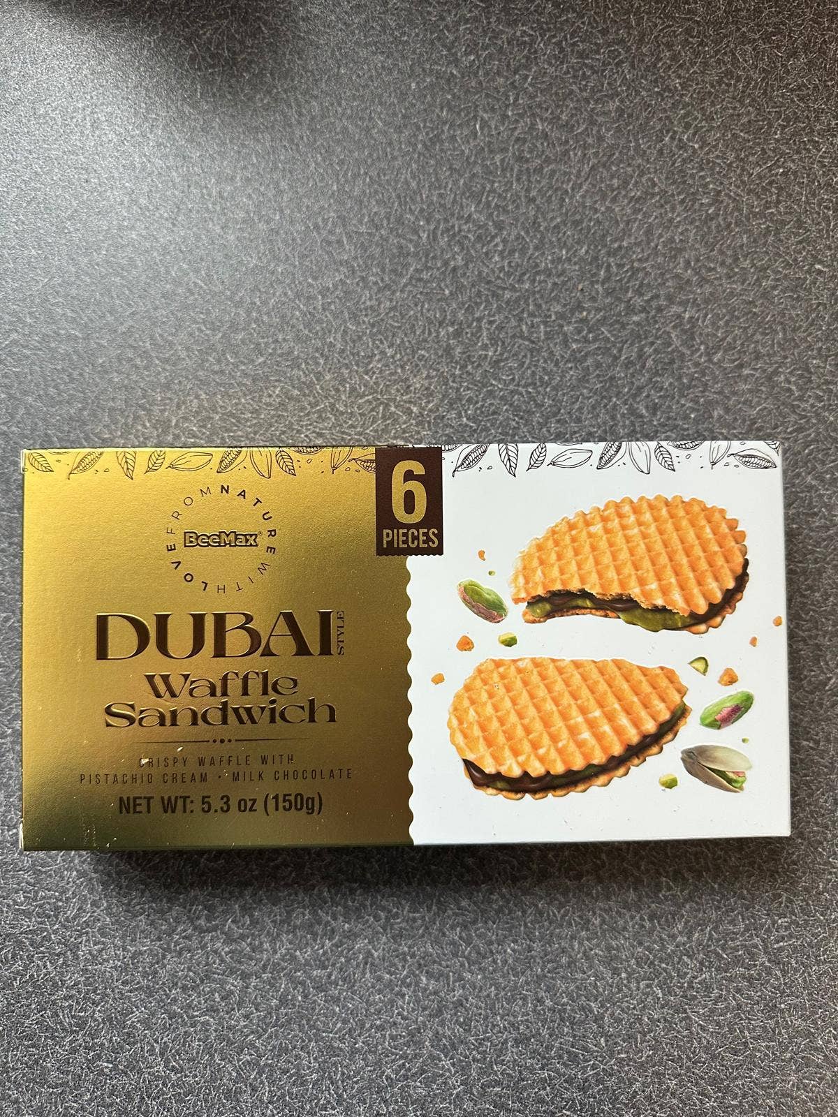 Beemax Dubai Style Waffle Sandwich 5.3oz (150g) Box - image 3