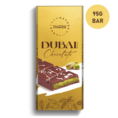 Included in the Lucky Bites & Angel Hair Chocolate Variety Pack (10 Items): BeeMax Dubai Style Chocolate Bar, 3.36 oz (95 g)
