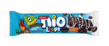 Packaged snack with colorful character and 'Nio Loops' branding on a white background