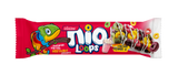 Nio Loops candy bar packaging with colorful design on a white background