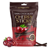 BeeMax dark Belgian chocolate covered dried cherry sticks 3.5oz Non-GMO resealable — image 2