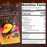 BeeMax dark Belgian chocolate covered dried mango sticks 3.5oz Non-GMO tropical — image 3