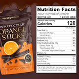 BeeMax dark Belgian chocolate covered dried orange sticks 3.5oz Non-GMO citrus — image 3