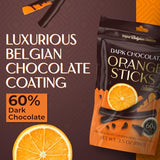 BeeMax dark Belgian chocolate covered dried orange sticks 3.5oz Non-GMO citrus — image 4