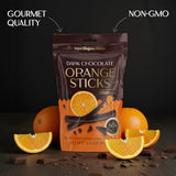BeeMax dark Belgian chocolate covered dried orange sticks 3.5oz Non-GMO citrus — image 5