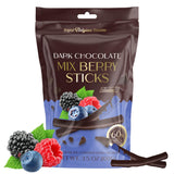 BeeMax dark Belgian chocolate covered dried mixed berry sticks 3.5oz Non-GMO