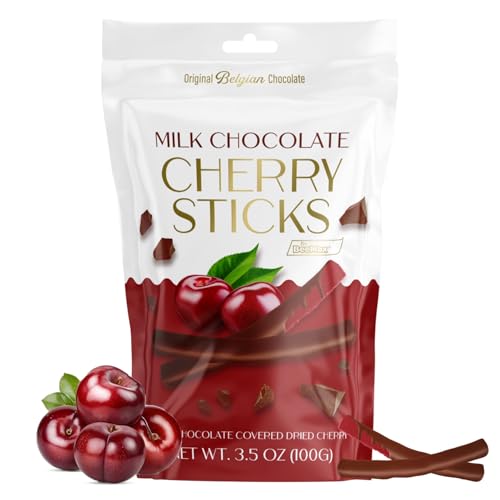 BeeMax milk Belgian chocolate covered dried cherry sticks 3.5oz Non-GMO resealable — image 2