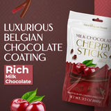 BeeMax milk Belgian chocolate covered dried cherry sticks 3.5oz Non-GMO resealable — image 4