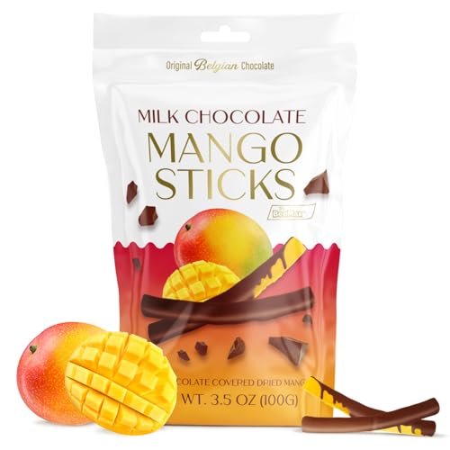 BeeMax milk Belgian chocolate covered dried mango sticks 3.5oz Non-GMO tropical — image 2
