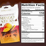 BeeMax milk Belgian chocolate covered dried mango sticks 3.5oz Non-GMO tropical — image 3
