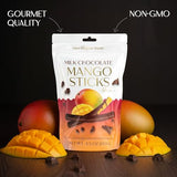 BeeMax milk Belgian chocolate covered dried mango sticks 3.5oz Non-GMO tropical — image 5