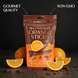 BeeMax milk Belgian chocolate covered dried orange sticks 3.5oz Non-GMO citrus — image 5