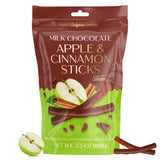 BeeMax milk Belgian chocolate covered dried apple and cinnamon sticks 3.5oz Non-GMO