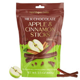 BeeMax milk Belgian chocolate covered dried apple and cinnamon sticks 3.5oz Non-GMO — image 2