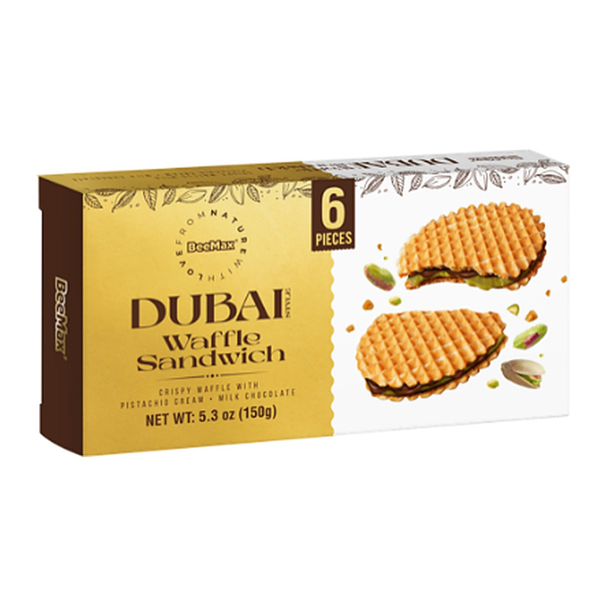 Beemax Dubai Style Waffle Sandwich 5.3oz (150g) Box