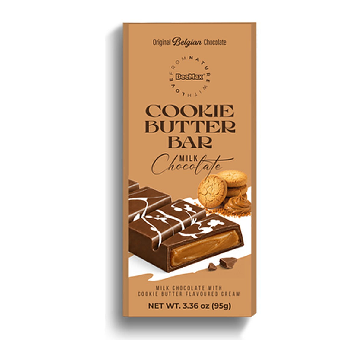 Beemax Cookie Butter Milk Chocolate Bar 3.36oz (95g)
