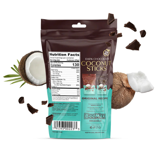 Dark Chocolate Covered Coconut Sticks – Gourmet Snack