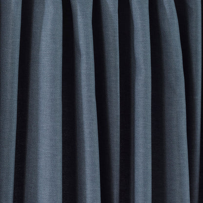 100% Blackout Linen Curtain Optional,Set of 2 Decorative Faux Linen Curtain Blue Color,Extra Long and Extra Wide ,Custom Made Curtain